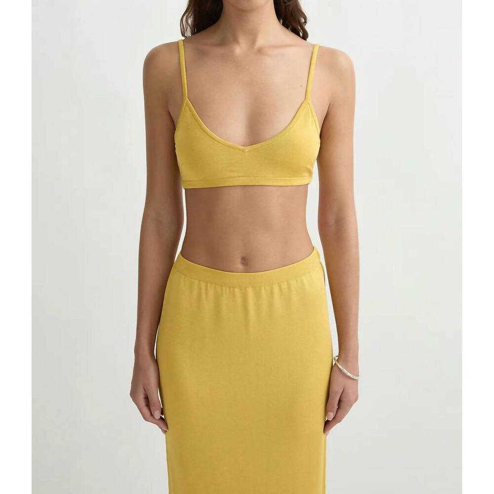 NEW POSSE rae bralette top in yellow